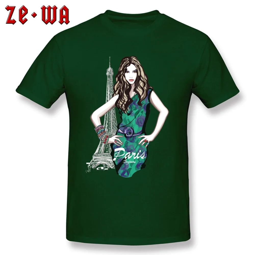 Парижская Мужская футболка модная красивая 100% хлопок 2018 популярная одежда синяя
