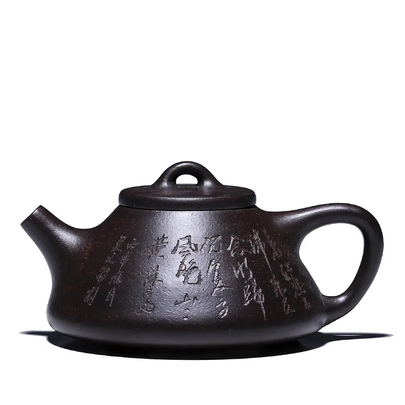 Подарок сырой руды черный золотой песок Исин ручная темно красная эмалированная