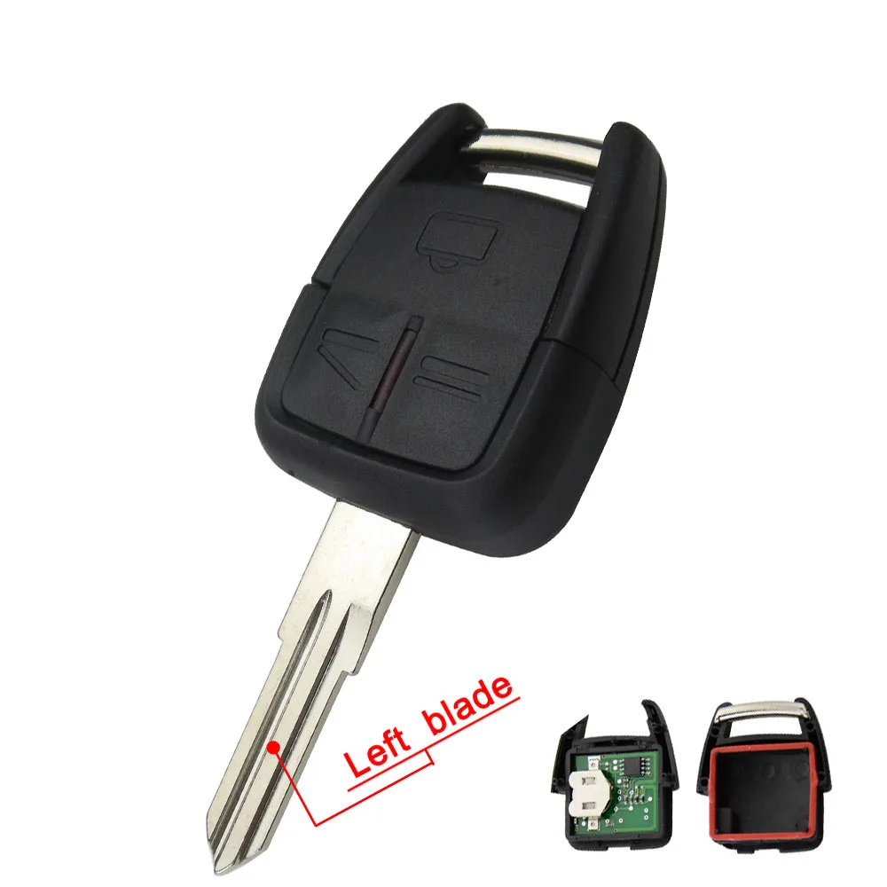 Left Blade OkeyTech 3 Кнопка тревоги дистанционного управления автомобильный ключ для Opel Vauxhall для Astra h j g c Vectra Zafira 433 МГц ID40 Fob чехол Чехол - Количество кнопок: Left Blade