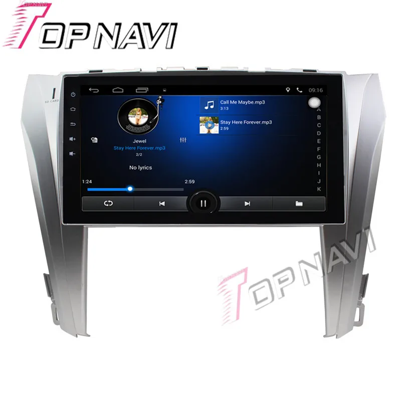 Topnavi 10 1 ''четырехъядерный Android 6 0 Автомобильный GPS-навигатор для TOYOTA Camry 2015