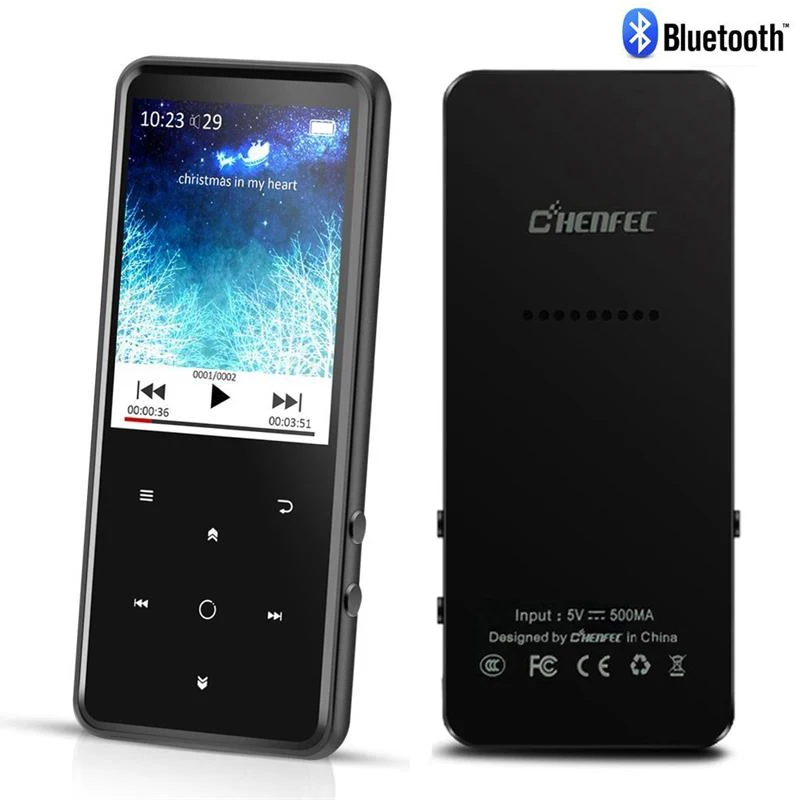 Bluetooth 5,0 MP3 музыкальный плеер встроенный динамик 16G сенсорная клавиша 2,4 дюймов TFT цветной экран FM/Диктофон без потерь звуковой плеер