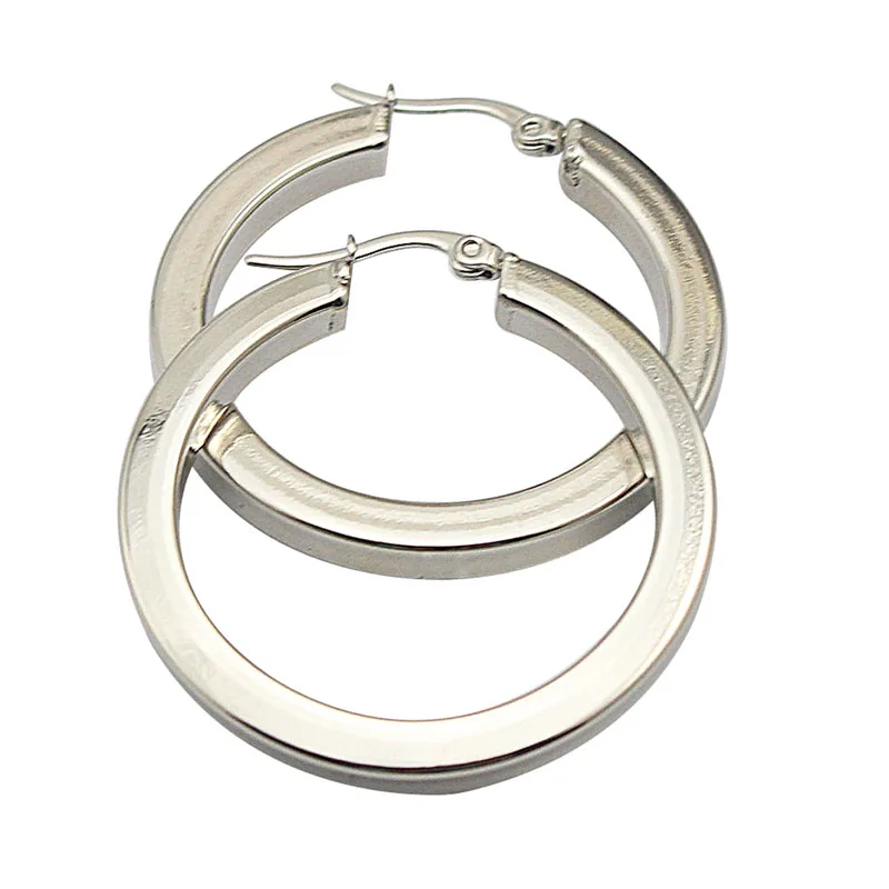 2017 серьги модное ювелирное изделие опт Мода 20/30 мм внутренний диаметр серебро