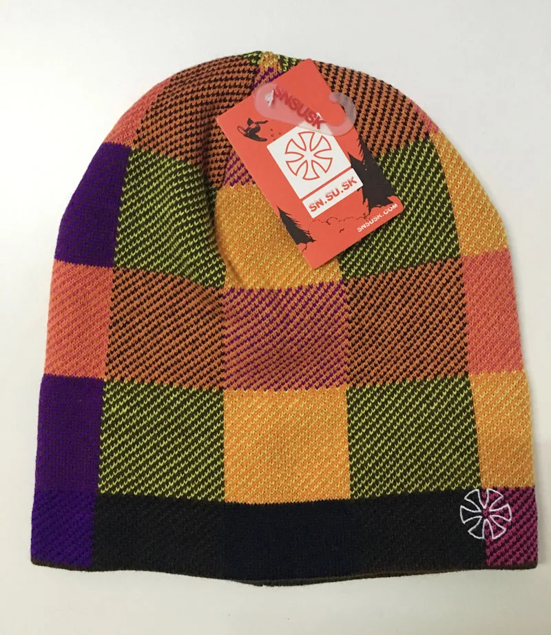 SN.SU.SK сноуборд Gorros Зимние Лыжные шапки для катания на коньках клетчатые мужчин и