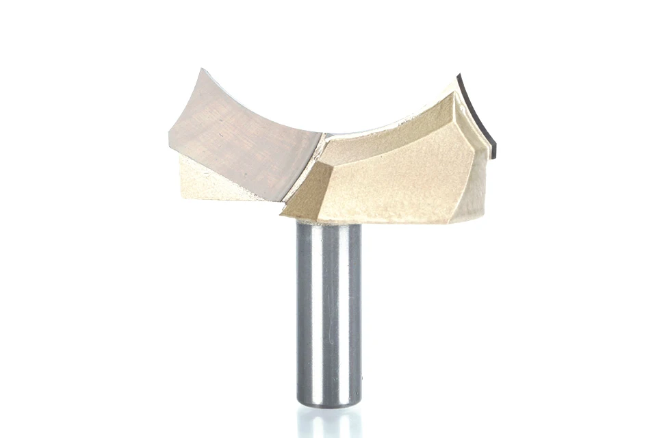 HUHAO 1pcs 1/2*2 Shank Dragon Ball Bit Point-cut Round Over Groove Bits router bits for wood engraving cutter woodworking