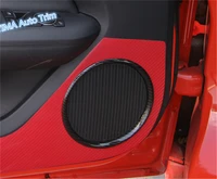 lapetus car styling inner car door stereo speaker audio loudspeaker sound cover trim abs fit for ford mustang 2015 2019