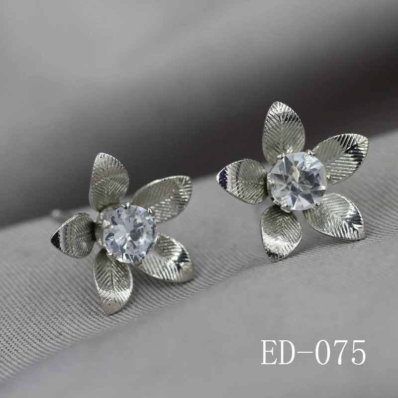 Бесплатная доставка серьги серия Han лепестки Фиолетовый Кристалл женские