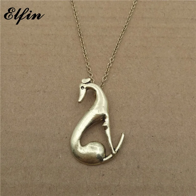 Elfin модные итальянские ожерелья Greyhound ювелирные изделия SLOUGHI испанский серый Hhound