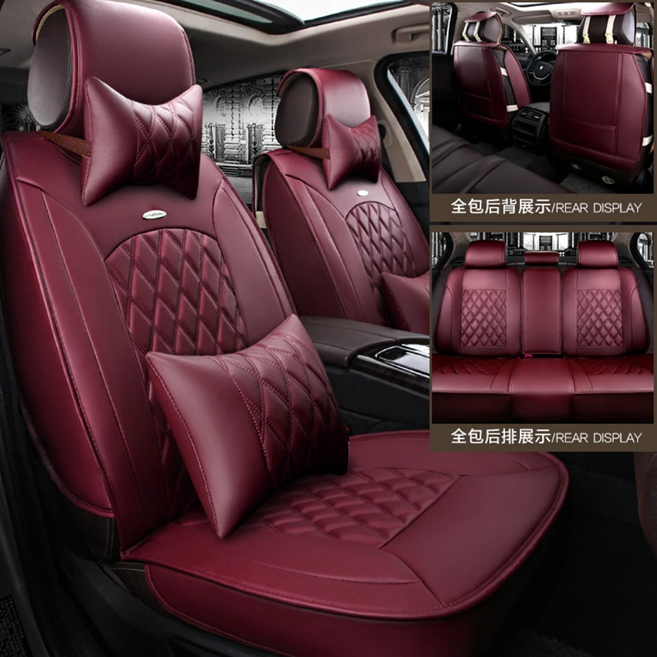 Набор чехлов для автомобильных сидений для VW Volkswagen Passat b5 b6 b7 b8 golf 4 golf 5 golf 6 golf 7 polo tiguan touareg Amarok Dacia duster