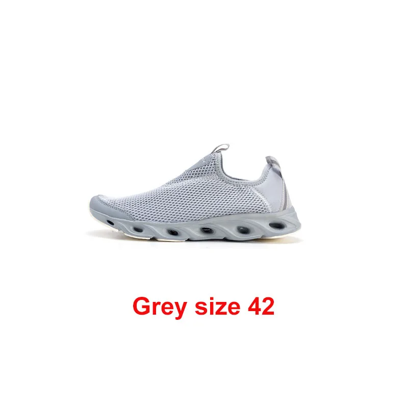 grey 42 Xiaomi zaofeng спортивная обувь Легкие проветриваемые эластичные трикотажные дышащие освежающие крик Нескользящие кроссовки для мужчин и женщин - Цвет: grey 42