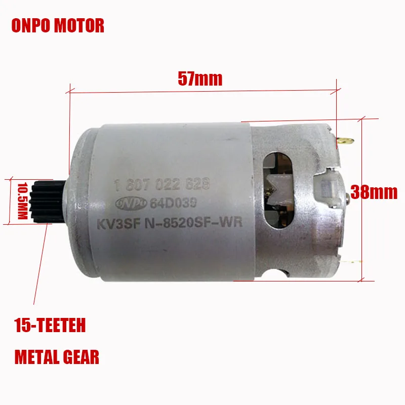 ONPO 15 зубьев 1607022628 KV3SFN-8520SF-WR для BOSCH TSR1080-2-LI 3601JE2080 электрическая дрель шуруповерт Запчасти для технического обслуживания