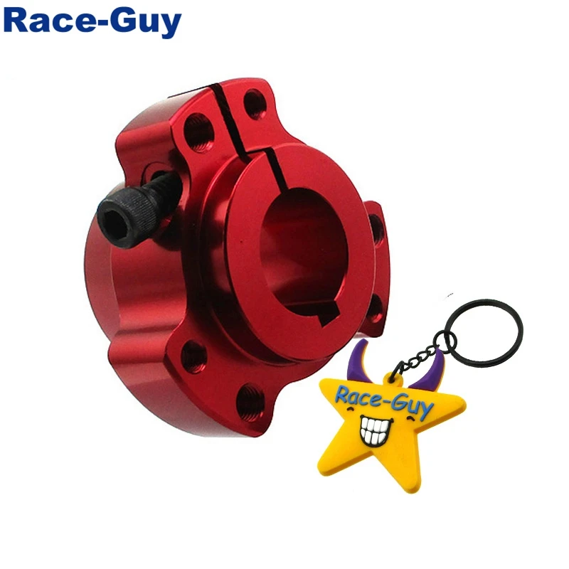 Red Гоночный " 25 мм задние колеса ступицы для обоих 1/4"-28 и 5/1"-24 болты Go Kart дрифтовый Трайк - Цвет: Red
