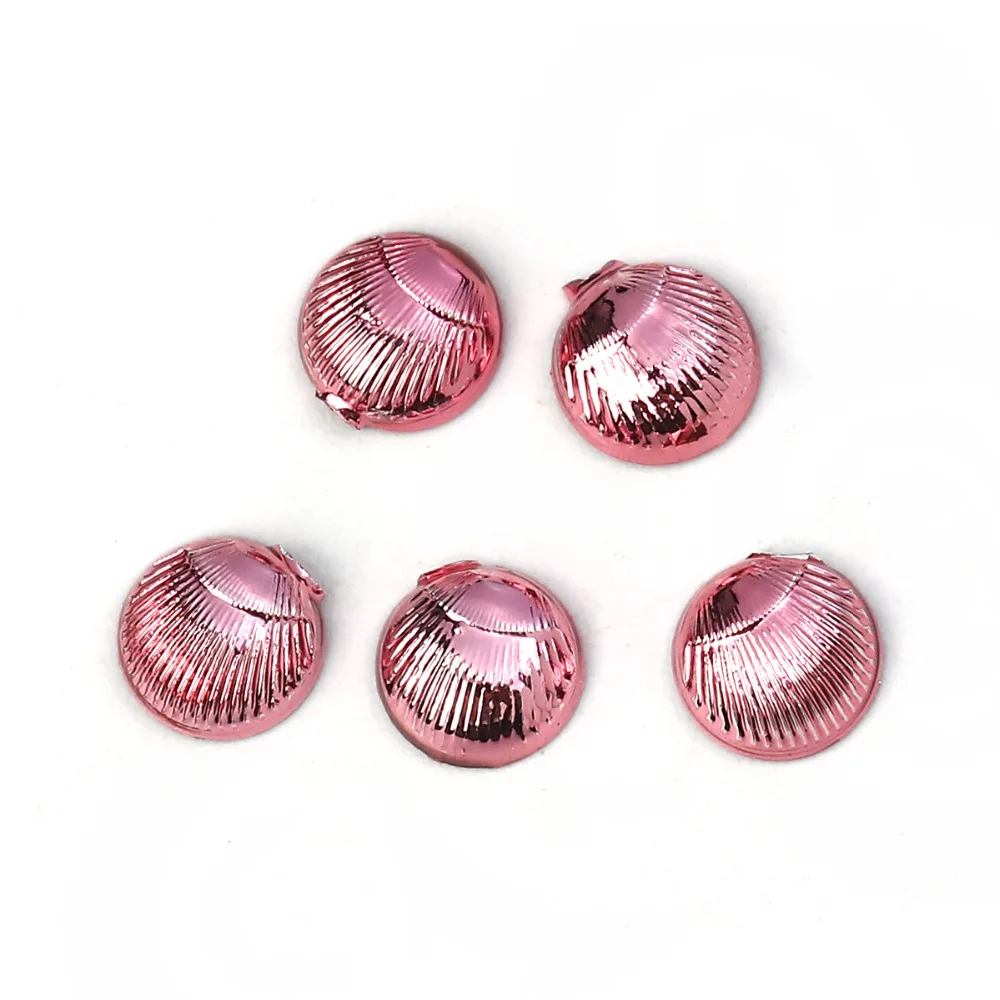 Doreen Box Acrylic Dome Seals Cabochon Geometric Round Green /Red Feather Pattern Jewelry Accessories 6mm( 2/8&quot) Dia 400 PCs | Украшения
