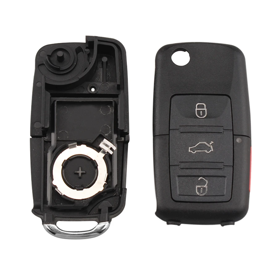 3 + 1 кнопочный откидной пульт дистанционного управления чехол для ключа VW Passat Jetta