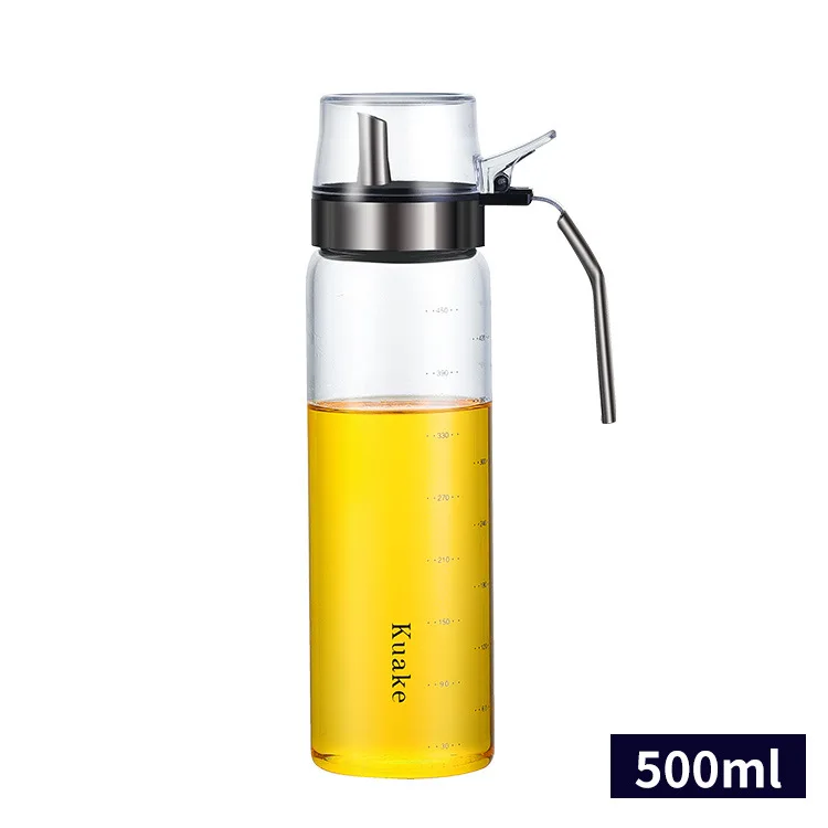 style1 500ml Бутылка для оливкового масла без капельного стекла Распылитель для масла оливковое масло уксус Диспенсер для соусов бутылка для приготовления приправ кухонный гаджет - Цвет: style1 500ml