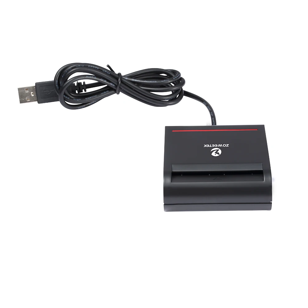 Оригинальное устройство для чтения смарт карт Zoweetek 12026 2 Easy Comm USB EMV записывающее