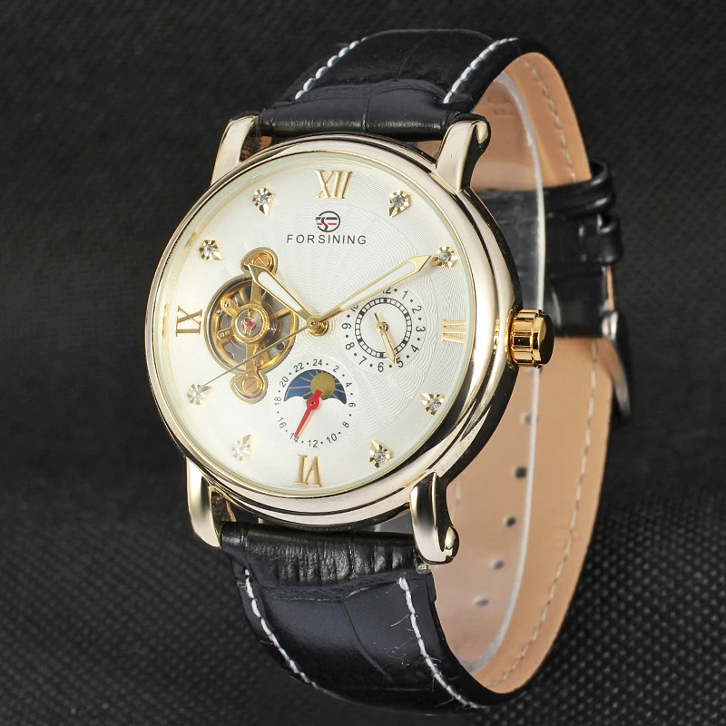 Часы наручные FORSINING Мужские автоматические брендовые механические деловые с