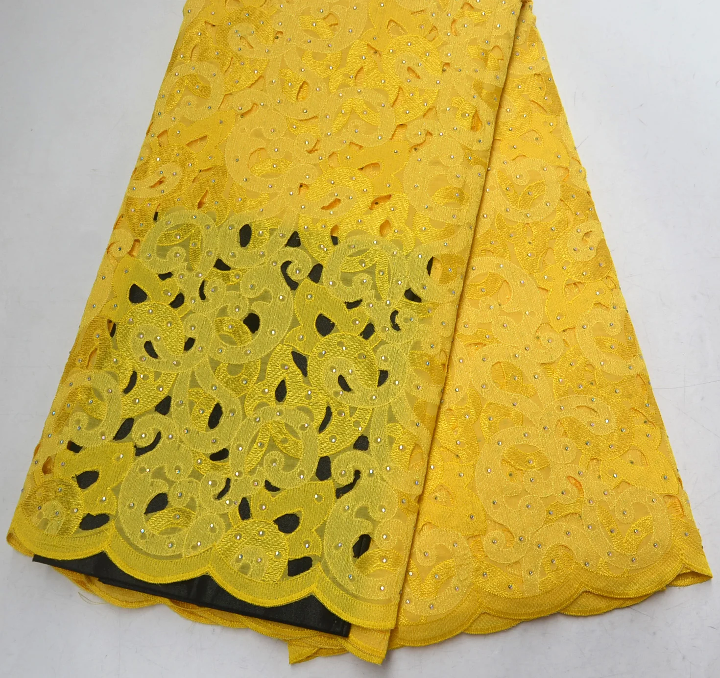 Новинка высокое качество вырезанная вручную ткань Нигерия Свадебное кружево