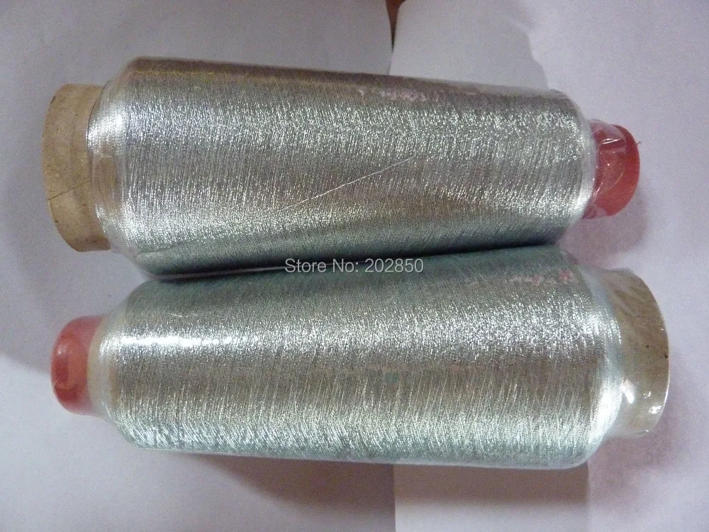 Бесплатная доставка серебряная нить для вышивки крестиком компьютеризированная