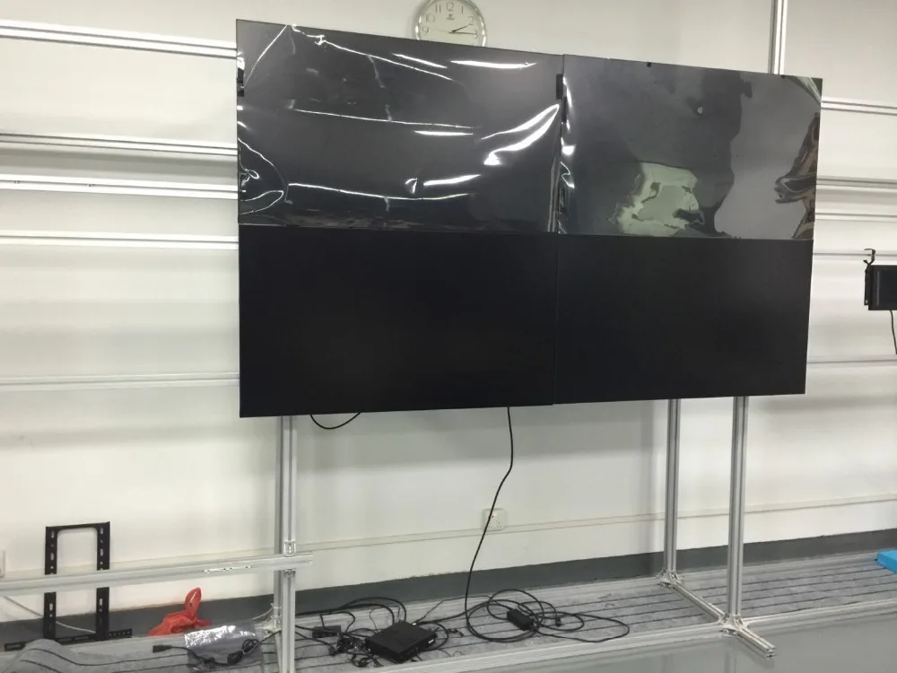 2x2 шт. 55-дюймовый светодиодный ЖК-телевизор монитор экран дисплей 1 7 мм/3 5 мм рамка