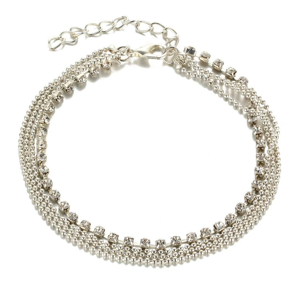 IF ME/Новинка свадебные пляжные босоножки на босиком с кристаллами женские модные