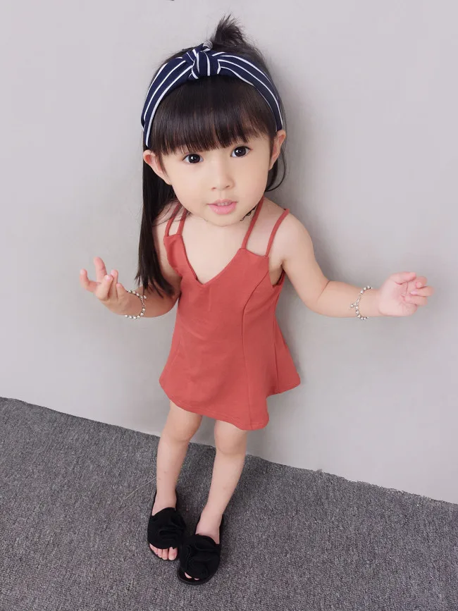 Мини-платье Детское летнее в Корейском стиле | Мать и ребенок