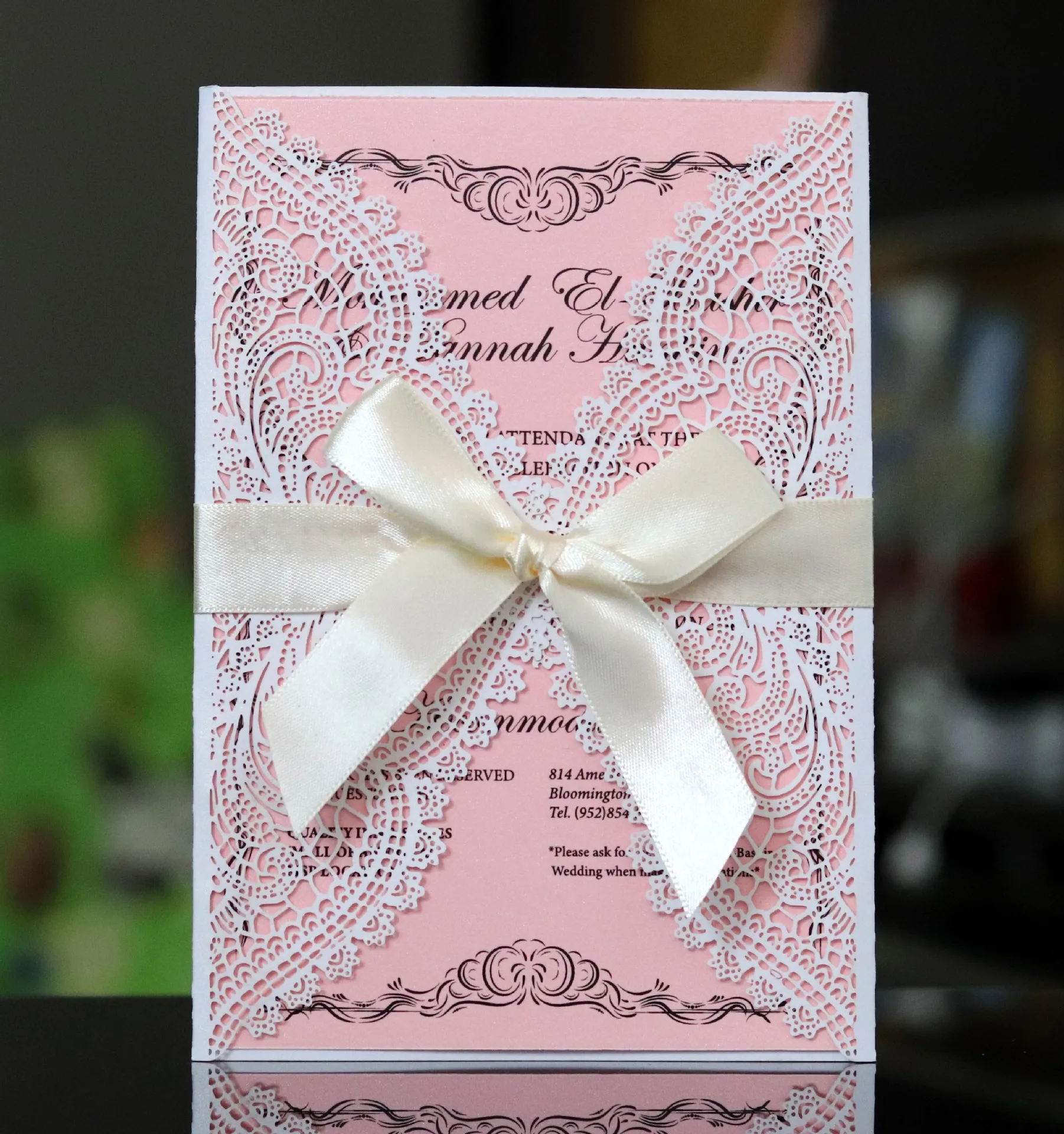 50 шт./лот) Европейский трафарет с элементами Кружева вечерние деловые лазерные полые свадебные приглашения Поздравительные Открытки