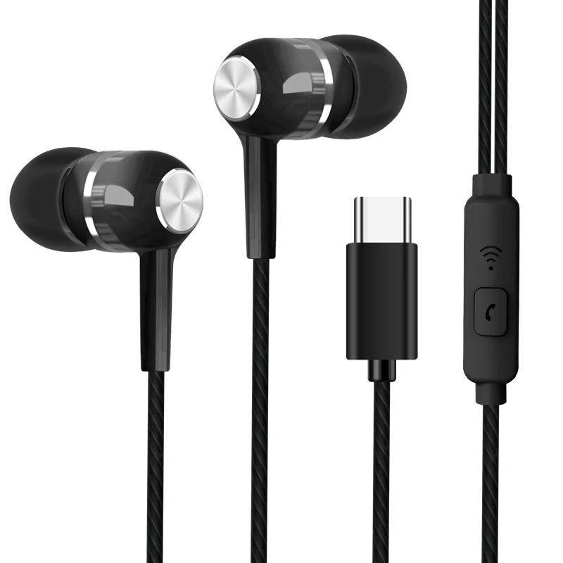 Black VPB интерфейс type-c полностью совместимые модные трендовые Универсальные наушники оптом - Цвет: Black