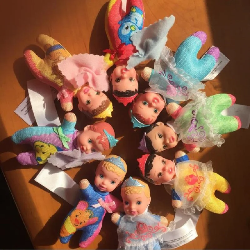 5 шт./лот милые мини русалки Белоснежка принцесса Белль детские куклы игрушки