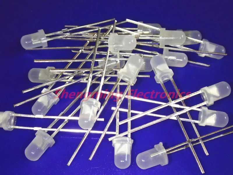 100 шт. F3 3 мм розовые круглые супер яркие светодиодные фонари рассеянный туман |