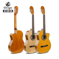 classical guitar acoustic electric 39 inches nylon string guitarra 6 strings install pickup guitars spruce wood color cutaway