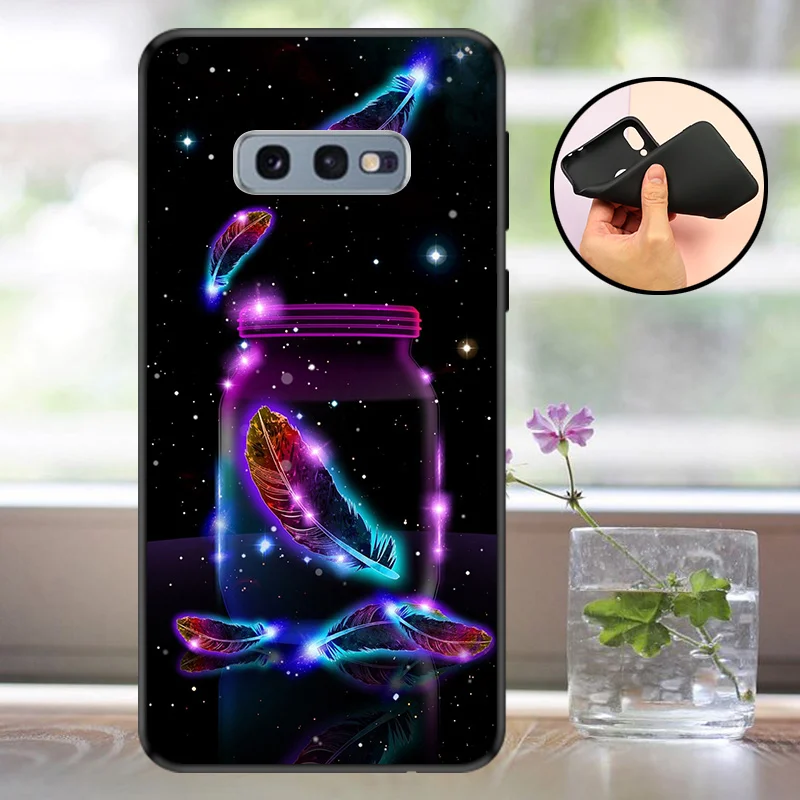 Чехол для Samsung S10 силиконовый мягкий чехол s10 Galaxy Plus Lite задняя крышка телефона S10e