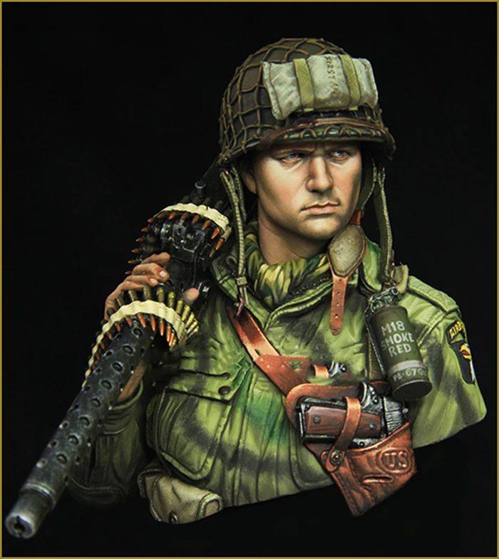 Неокрашенный набор коллекция 1/10 года бюст старинного воина зима 1944 фигурка из