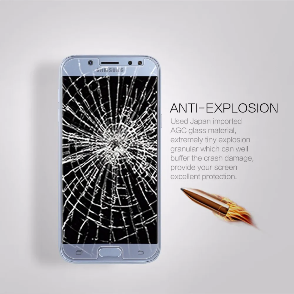 Для Samsung Galaxy J7 2017 Защитное стекло для экрана J730F pro Nillkin противовзрывная защитная