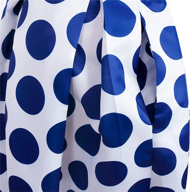 Модная женская шифоновая длинная юбка макси в горошек плиссированные длинные