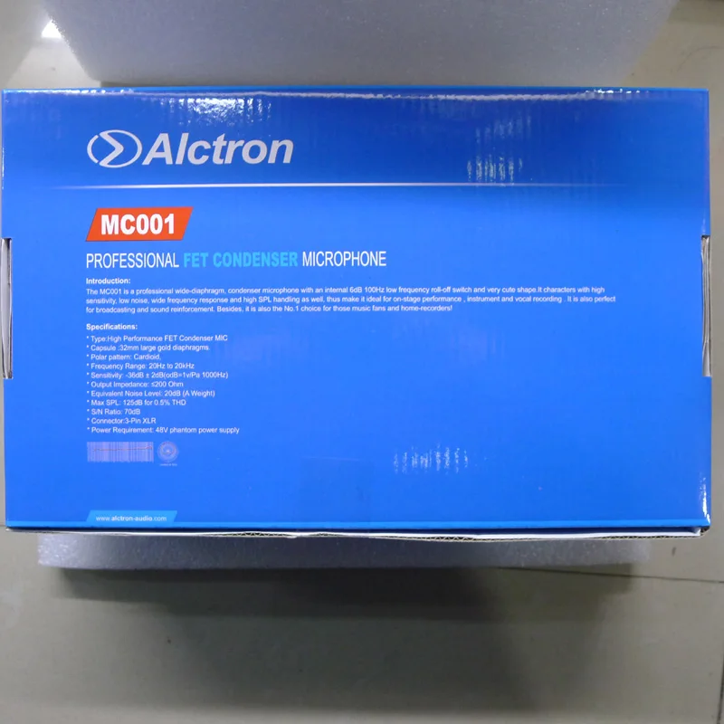 Одежда высшего качества Alctron MC001 конденсаторный микрофон PRO Студия звукозаписи микрофон с сумкой записи микрофон