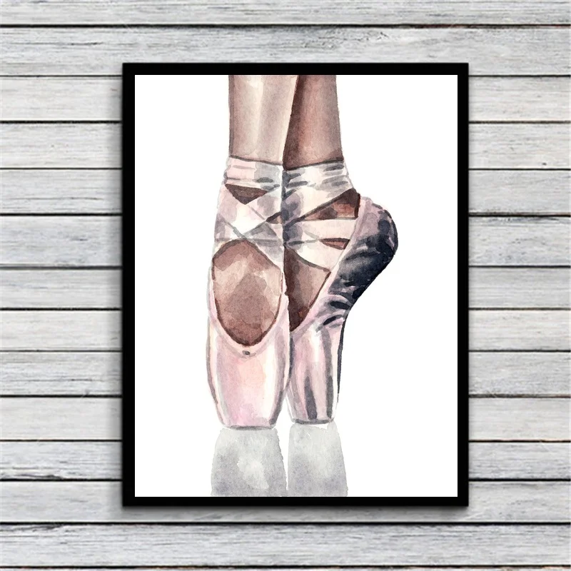 En Pointe/Балетки Художественная живопись на холсте Настенные художественные