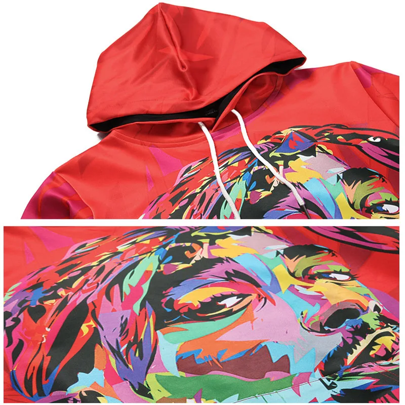 Мужские толстовки с капюшоном уличная одежда принтом Мужская цветная Толстовка