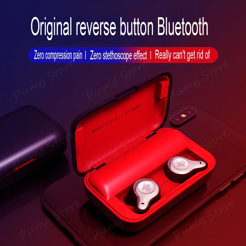 Mifo O2 bluetooth бинауральные наушники стерео ультра невидимые беспроводные наушники Bluetooth игровая гарнитура с микрофонами для водителя