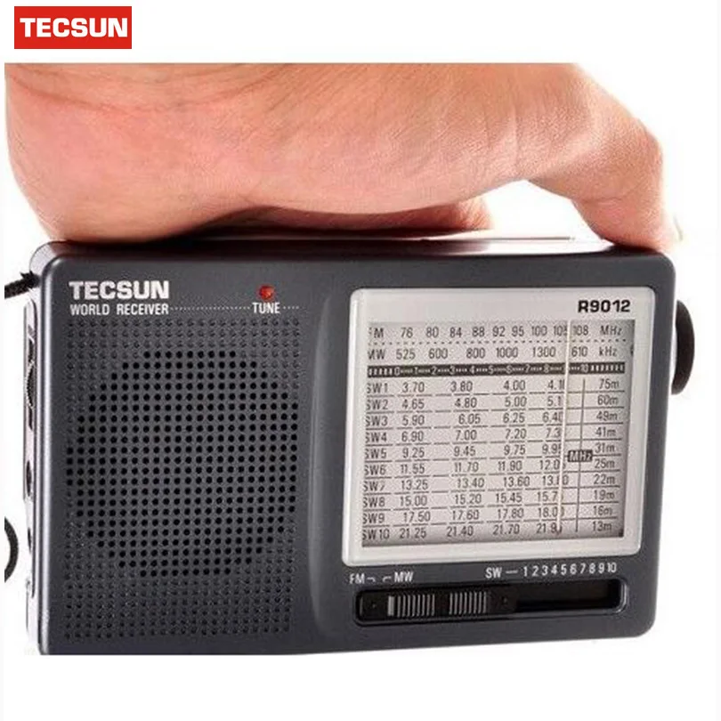Портативный радио TECSUN R-9012 R9012 12 полоса FM/AM/SW радио многодиапазонный радиоприёмник портативный Y4122H Высокая чувствительность радио TECSUN
