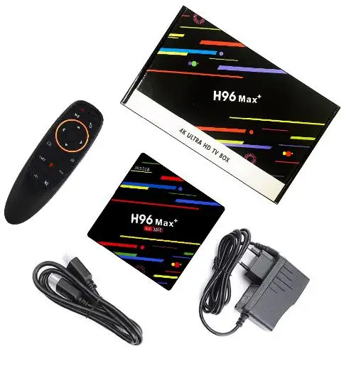 H96 MAX+ Plus голосовой пульт дистанционного управления Android 9,0 tv Box 4 Гб ram 32 ГБ rom или 4 Гб+ 64 ГБ опция mx3 с подсветкой air moues RK3328 2,4G/5G Wifi