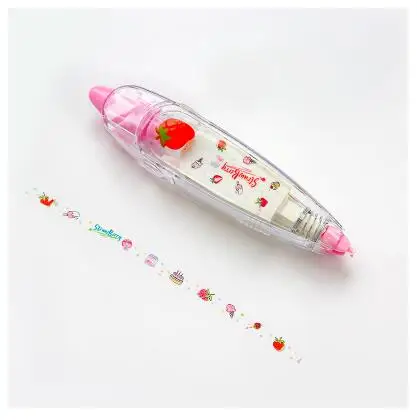 Новое поступление Kawaii животные пресс тип декоративная Корректирующая лента дневник канцелярские принадлежности Школьные принадлежности - Цвет: 17