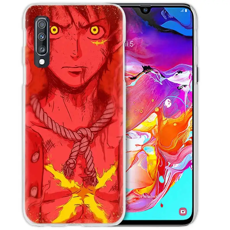 Одна деталь D Луффи чехол для samsung Galaxy A50 A70 A80 A20e A60 A40 A30 A20 A10 A8 A6 плюс A9 A7 жесткий чехол для телефона из поликарбоната с Coque - Цвет: 06