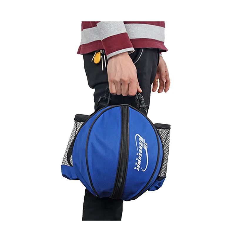 Круглая баскетбольная сумка из ткани Оксфорд рюкзак на плечо для футбольного