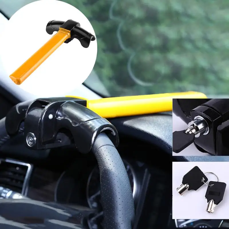 

VODOOL Universal Car Steering Wheel Anti-theft Lock for Auto Car SUV Truck Security Rotary Aluminum Lock High Quality