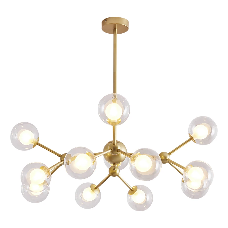 

Modern 15 Rings Chandeliers Led Lustre Chandelier Ceiling For Living Room Chrome Suspended lamp Lustres Pendant Lamp