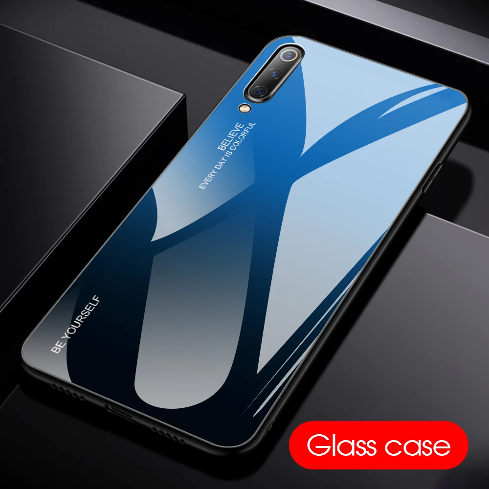 Градиентный чехол из закаленного стекла для Xiaomi mi 9 SE 8 Lite mi 8 Lite mi 9 противоударный чехол для телефона для Xiaomi mi 9SE mi 9 mi 9 9t Pro Чехол