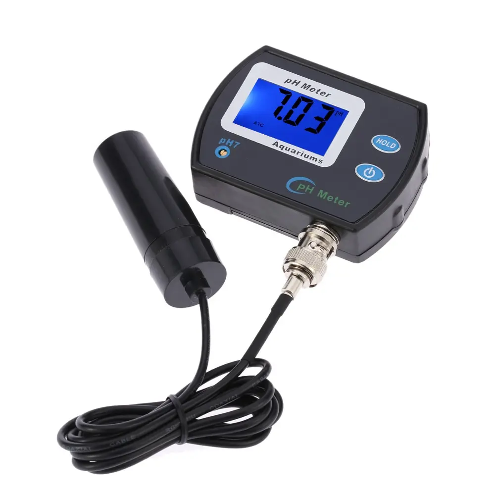 Mini Online pH Meter Water Quality Tester aquarium water Monitor Analyzer Waterproof with Temperature Compensation ATC Function |