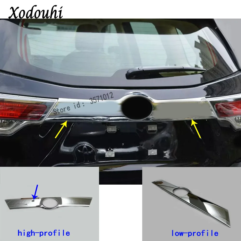 Для Toyota Highlander 2015 2016 2017 автомобильный Стайлинг ABS задняя дверь багажника бампер