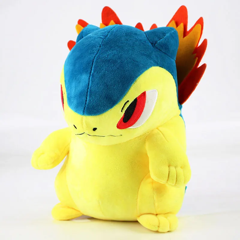 25cm Typhlosion Bounsweet Pyukumuku Komala Volcarona Mega Salamence Garchomp, плюшевая кукла-игрушка в форме тифлора - Цвет: 25cm Typhlosion