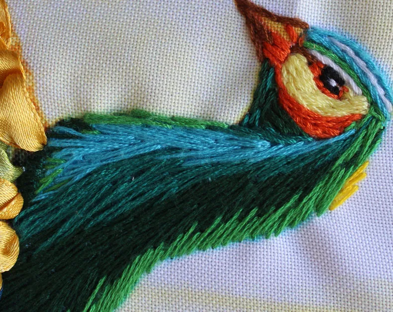 Новое поступление необработанные 3D ленты вышивка цветочные картины наборы